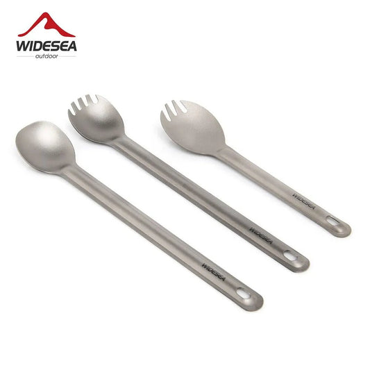 Widesea Titanium Spork – Lichtgewicht Outdoor bestek – Ideaal voor Kamperen en Hiking - Bivakshop