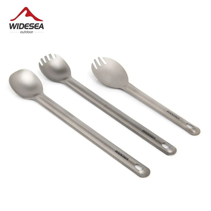 Widesea Titanium Spork – Lichtgewicht Outdoor bestek – Ideaal voor Kamperen en Hiking - Bivakshop
