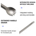 Widesea Titanium Spork – Lichtgewicht Outdoor bestek – Ideaal voor Kamperen en Hiking - Bivakshop