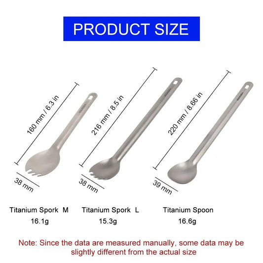 Widesea Titanium Spork – Lichtgewicht Outdoor bestek – Ideaal voor Kamperen en Hiking - Bivakshop