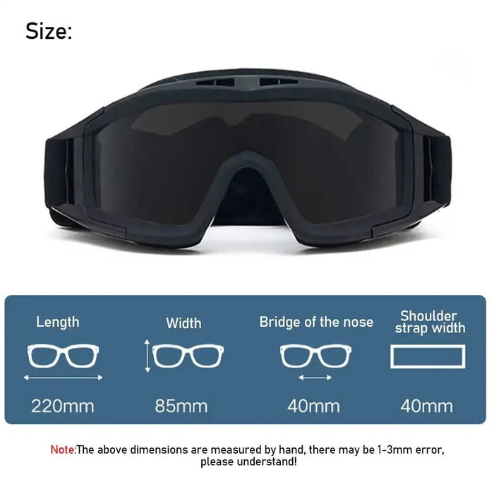Wind - & stofbestendige schiet en motorcrossbril – UV bescherming veiligheidsbril voor motocross, bergbeklimmen en outdoor - Bivakshop
