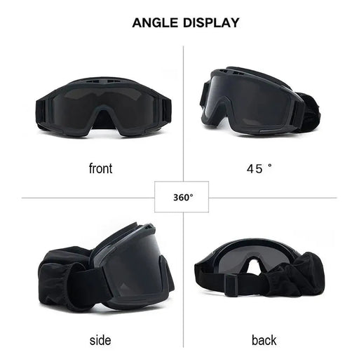 Wind - & stofbestendige schiet en motorcrossbril – UV bescherming veiligheidsbril voor motocross, bergbeklimmen en outdoor - Bivakshop