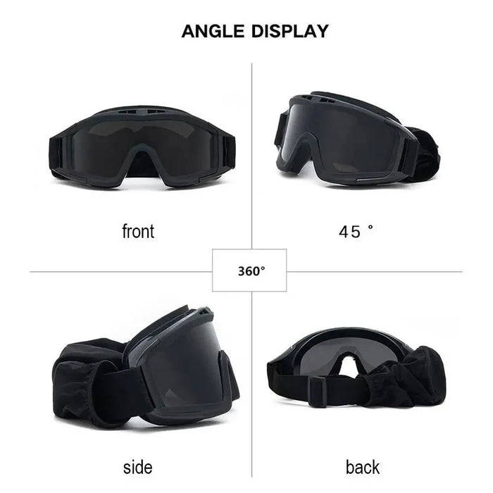 Wind - & stofbestendige schiet en motorcrossbril – UV bescherming veiligheidsbril voor motocross, bergbeklimmen en outdoor - Bivakshop