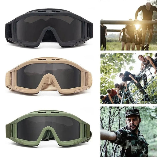 Wind - & stofbestendige schiet en motorcrossbril – UV bescherming veiligheidsbril voor motocross, bergbeklimmen en outdoor - Bivakshop