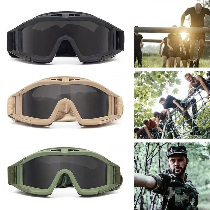 Wind - & stofbestendige schiet en motorcrossbril – UV bescherming veiligheidsbril voor motocross, bergbeklimmen en outdoor - Bivakshop