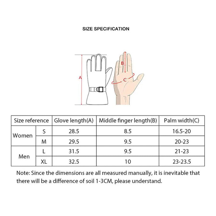 Winddichte en waterdichte ski handschoenen - Winter warmte voor heren en dames - Bivakshop