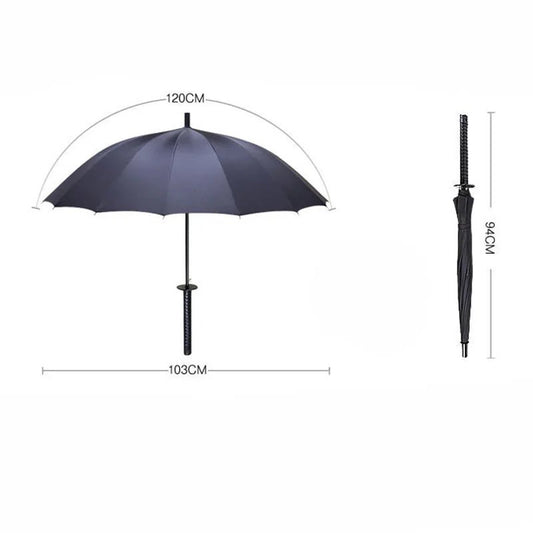 Winddichte paraplu in Japanse samuraistijl - Automatisch open - Zon - Bivakshop