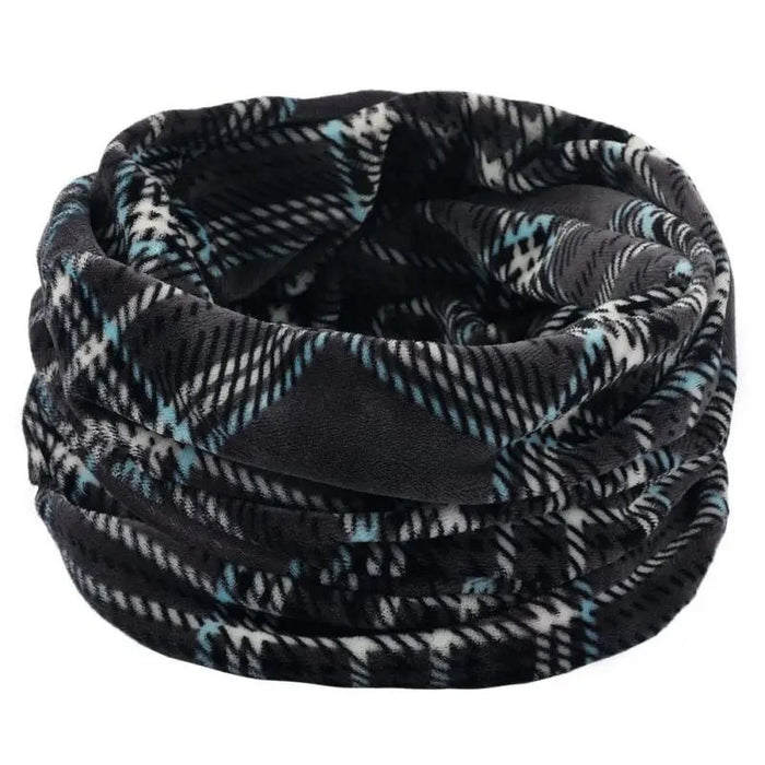 Winter warmte: dubbellaagse gebreide ring sjaal - Bivakshop
