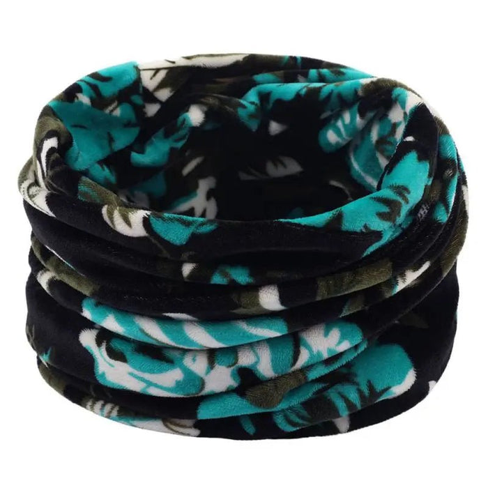 Winter warmte: dubbellaagse gebreide ring sjaal - Bivakshop