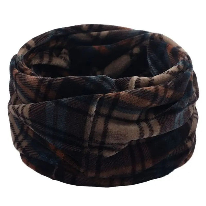 Winter warmte: dubbellaagse gebreide ring sjaal - Bivakshop