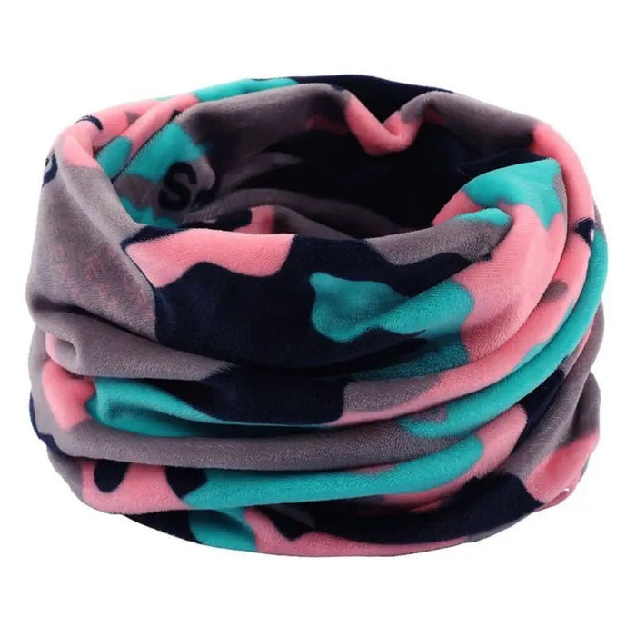 Winter warmte: dubbellaagse gebreide ring sjaal - Bivakshop