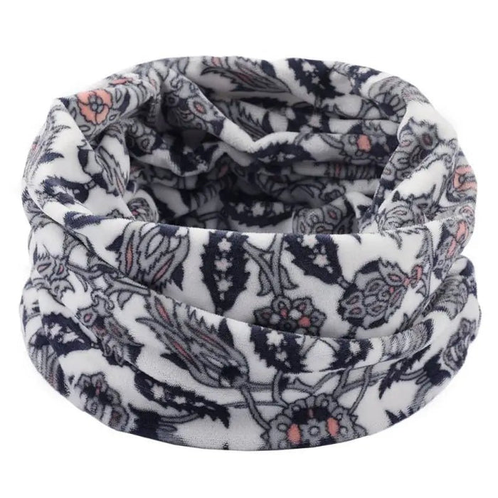 Winter warmte: dubbellaagse gebreide ring sjaal - Bivakshop