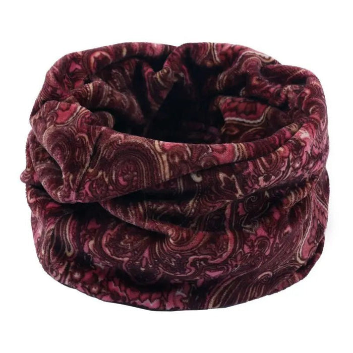 Winter warmte: dubbellaagse gebreide ring sjaal - Bivakshop