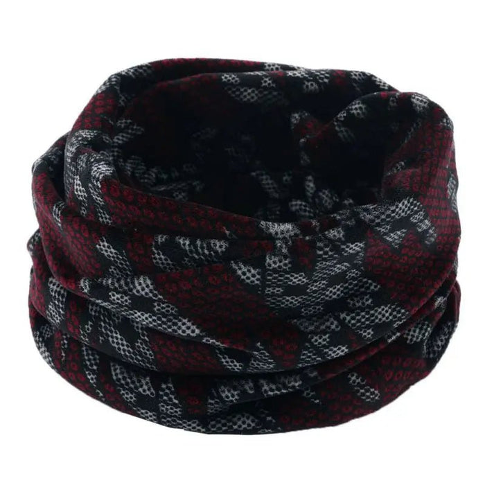 Winter warmte: dubbellaagse gebreide ring sjaal - Bivakshop