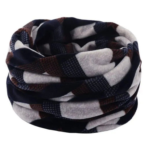 Winter warmte: dubbellaagse gebreide ring sjaal - Bivakshop