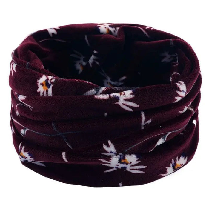 Winter warmte: dubbellaagse gebreide ring sjaal - Bivakshop