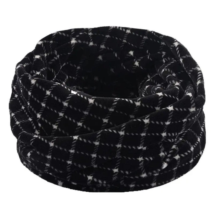 Winter warmte: dubbellaagse gebreide ring sjaal - Bivakshop