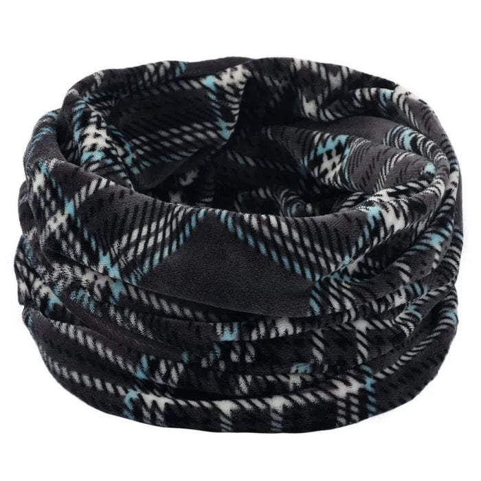 Winter warmte: dubbellaagse gebreide ring sjaal - Bivakshop