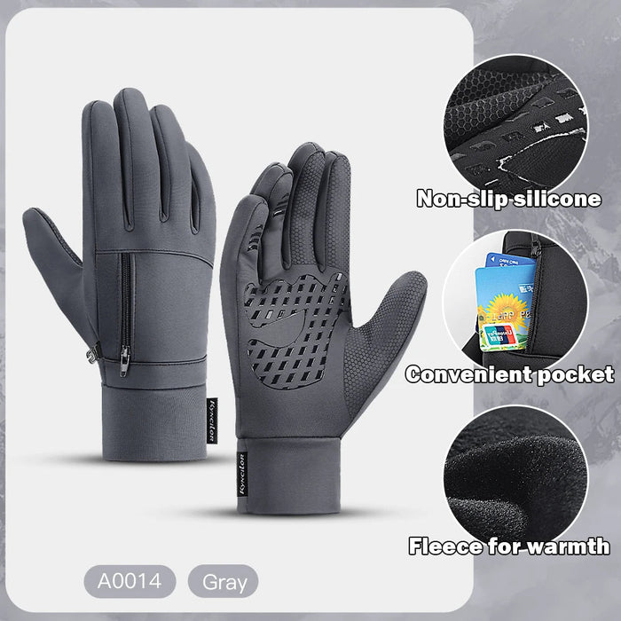 Winterhandschoenen – Touchscreen, waterdicht & winddicht – Warme sporthandschoenen voor fietsen en outdoor - Bivakshop