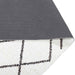 Wit Keuken Vloerkleed – 300x60 cm – Fluweel Geometrisch Design - Bivakshop