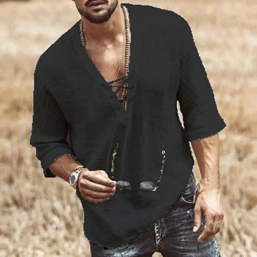 heren linnen katoenen zomerblouse