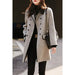 Wollen mantel herfst - winter dames - Vintage lange jas - Koreaanse stijl met hoornknopen - Bivakshop