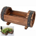 Wooden Flower Pot Outdoor Garden Decor Succulent Plant Potted Planter Succulents Pots Office Decor Flower Pot Planter - Bivakshop