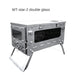 WT Star Ti Titanium Alloy Folding Firewood Stove Hiking Camping Heating Stove - Bivakshop