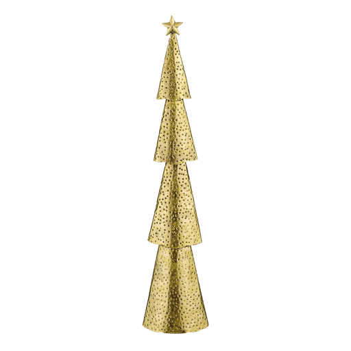 X - Mas Tree Gold - L14,5Xw8Xh68Cm - Bivakshop