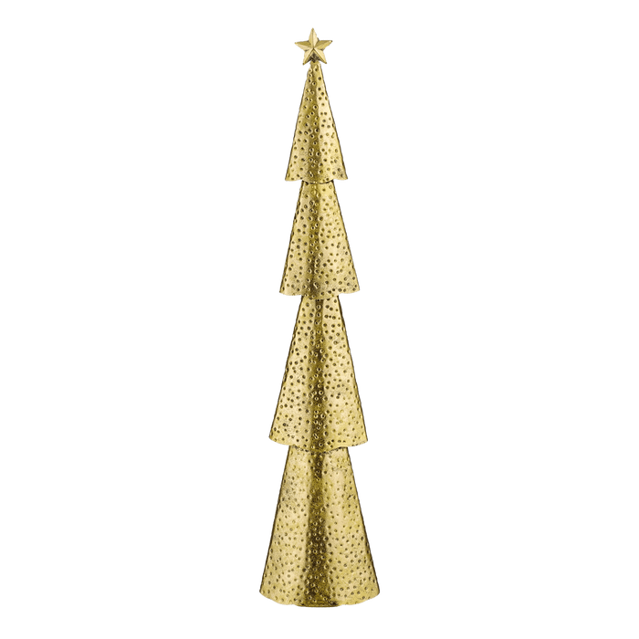 X - Mas Tree Gold - L14,5Xw8Xh68Cm - Bivakshop
