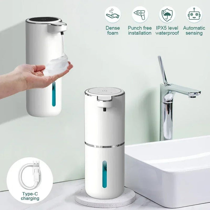 Xiaomi automatic soap dispenser liquid foam touchless soap dispenser 380ML USB rechargeable 4 level adjustable hand sanitizer - Bivakshop
