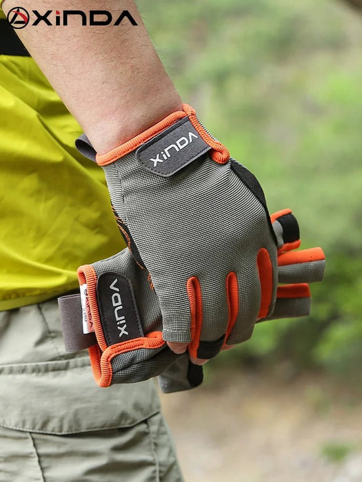XINDA professionele halfvinger klimhandschoenen - Slijtvast en anti - slip voor klimmen, downhill en hiking - Bivakshop