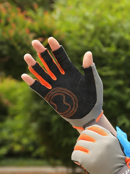 XINDA professionele halfvinger klimhandschoenen - Slijtvast en anti - slip voor klimmen, downhill en hiking - Bivakshop