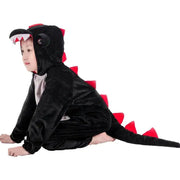 Zacht Kind Dinosaurus Kigurumi Kostuum – Pluche Dino Onesie voor Jongens & Meisjes – Carnaval & Verkleedpak - Bivakshop
