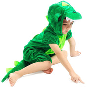Zacht Kind Dinosaurus Kigurumi Kostuum – Pluche Dino Onesie voor Jongens & Meisjes – Carnaval & Verkleedpak - Bivakshop