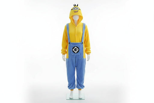 Zachte Gele Pocket Monster Onesie voor Kinderen – Pluche Kigurumi Jumpsuit – Warm Carnavalspak & Pyjama - Bivakshop