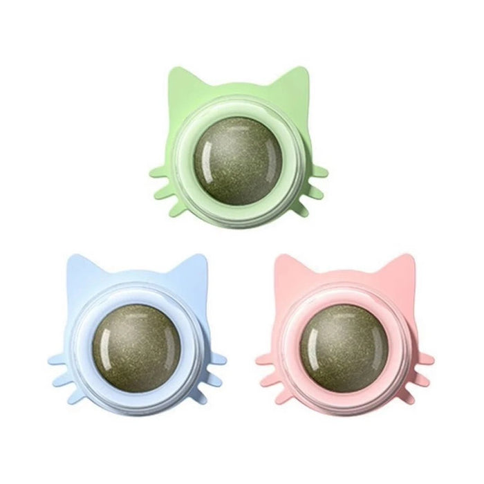 Zelfklevende kattenkruidballen - Grappig en likbaar kattenspeelgoed - Geschikt voor kleine en middelgrote katten - Bivakshop