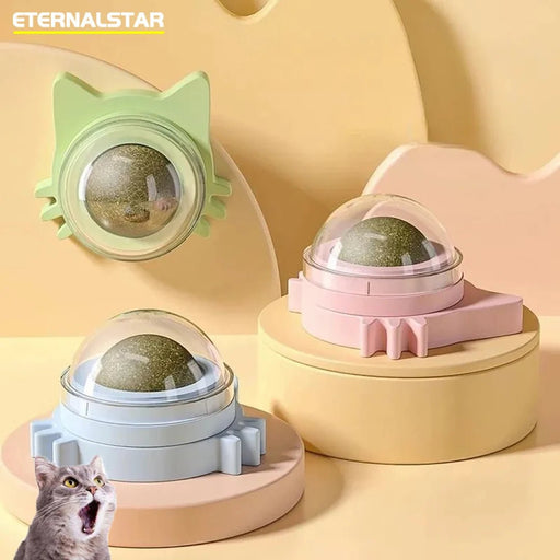 Zelfklevende kattenkruidballen - Grappig en likbaar kattenspeelgoed - Geschikt voor kleine en middelgrote katten - Bivakshop