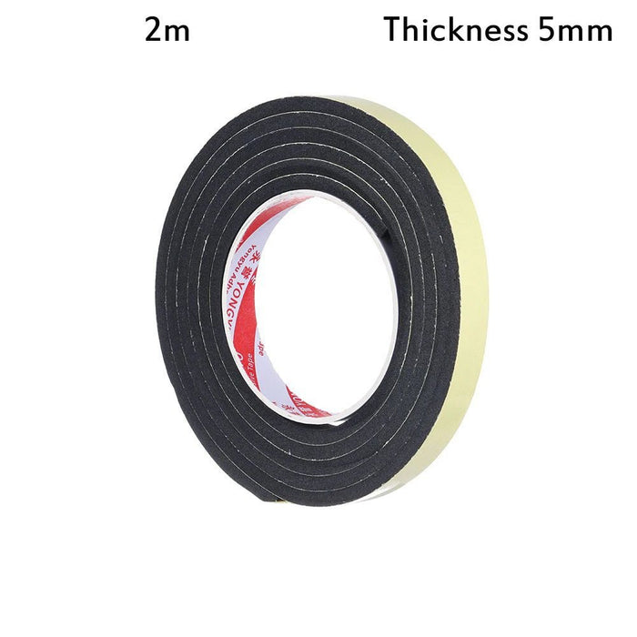 Zelfklevende schuimrubber tochtstrip – Waterdichte weerstrip voor ramen & deuren – 2m/5m/10m - Bivakshop
