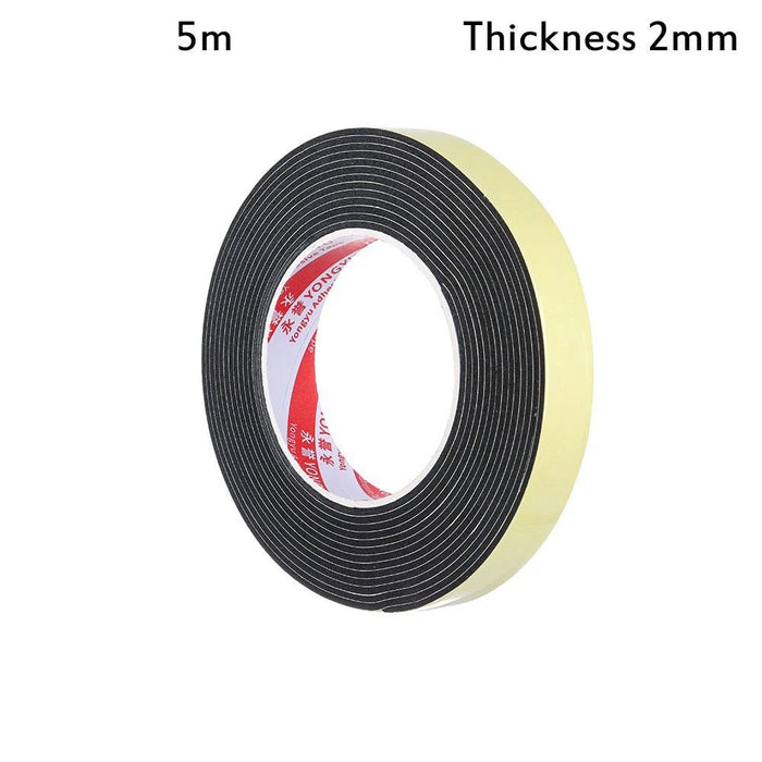 Zelfklevende schuimrubber tochtstrip – Waterdichte weerstrip voor ramen & deuren – 2m/5m/10m - Bivakshop