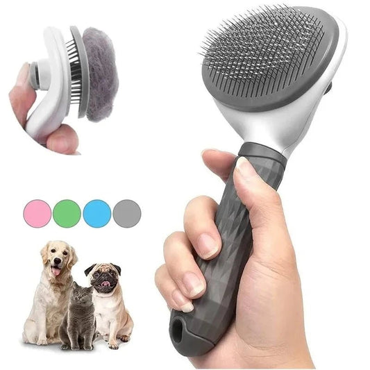 Zelfreinigende borstel voor honden & katten – Verwijdert snel en efficiënt losse haren - Bivakshop