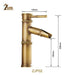 ZGRK luxe bamboe design kraan - Hoog model voor warm en koud water - Messing wastafelkraan - Bivakshop