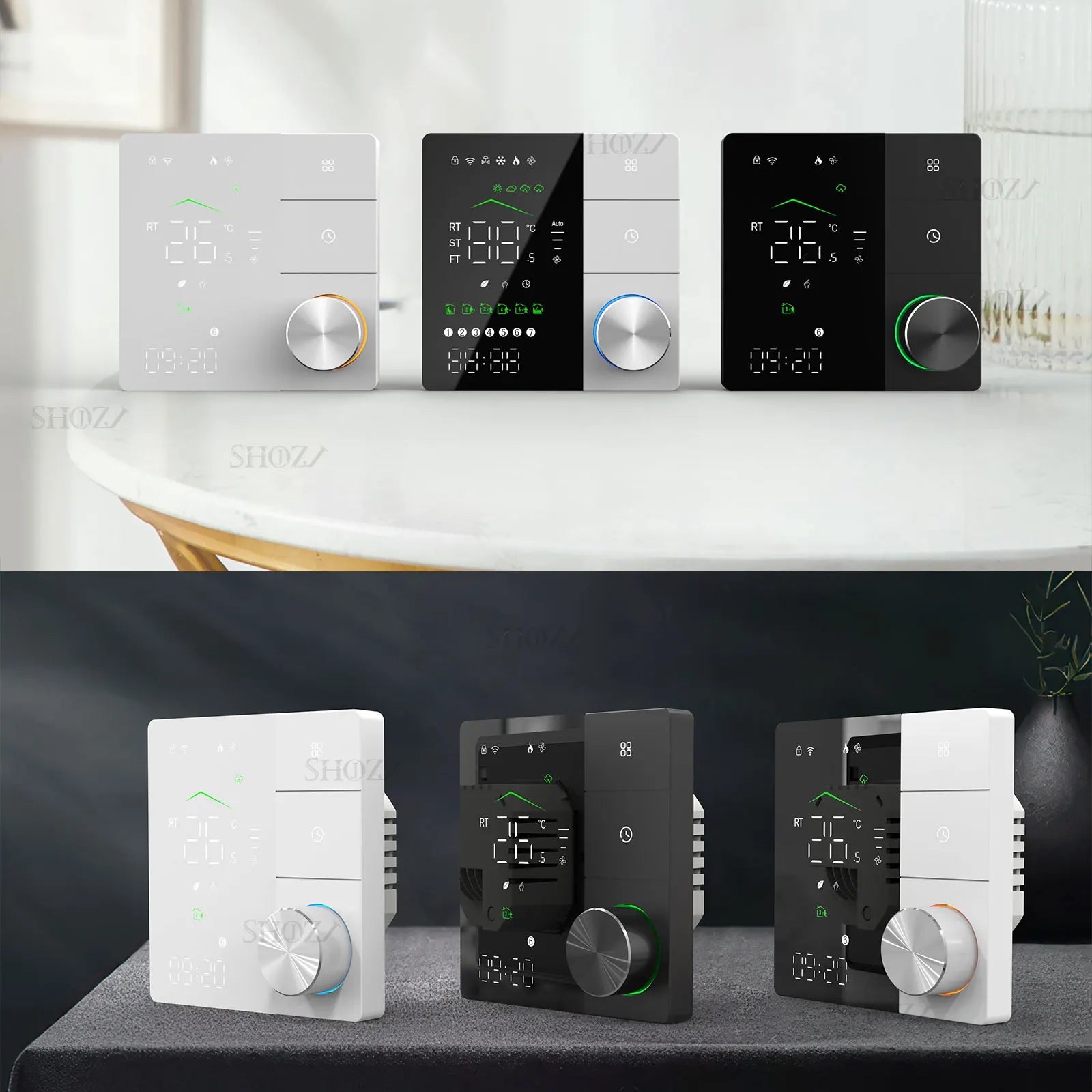 Zigbee & WiFi slimme thermostaat - Programmeerbaar voor gasboilers, waterkleppen en vloerverwarming - Bivakshop
