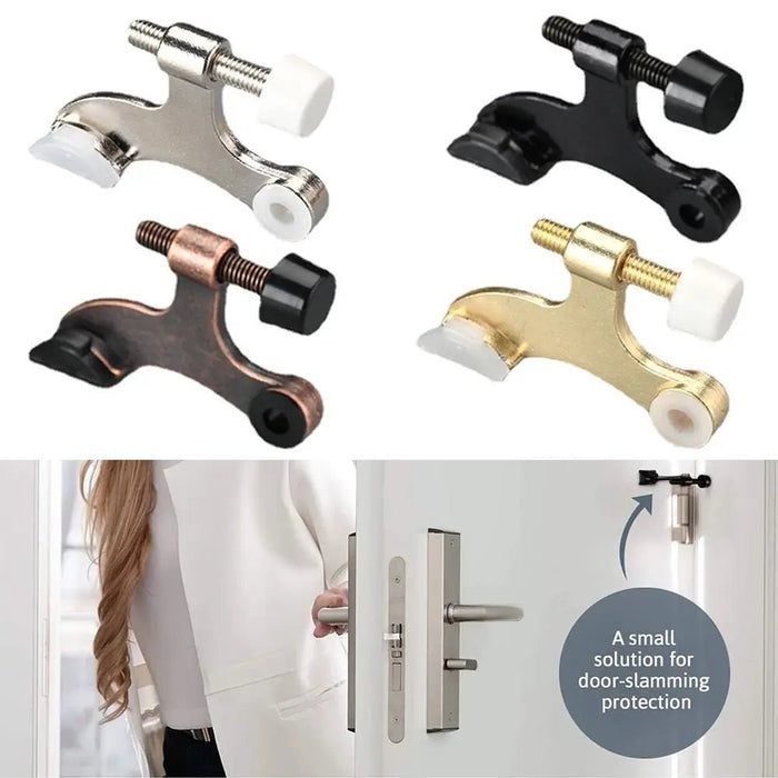 Zinklegering deurscharnierstopper - Rubberen bumper verborgen ontwerp - Meubelbeschermer - Bivakshop