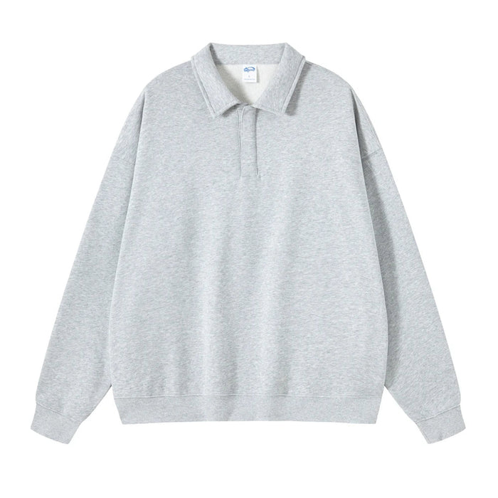 ZODF herfst sweatshirt - Hip hop stijl - Losse unisex pullover met turn - down kraag - Bivakshop