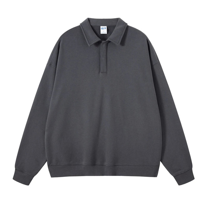 ZODF herfst sweatshirt - Hip hop stijl - Losse unisex pullover met turn - down kraag - Bivakshop