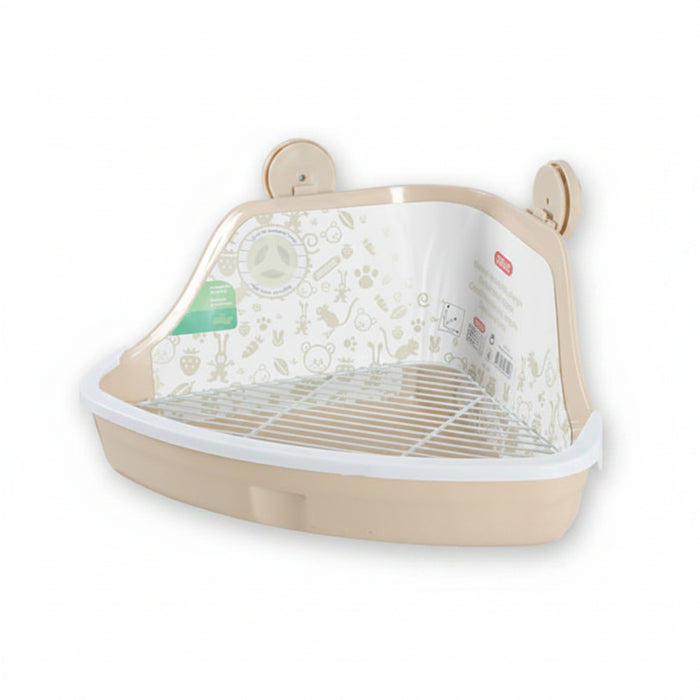 Zolux - Hoektoilet Knaagdier Beige - Small 32 cm - Bivakshop