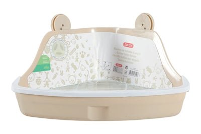 Zolux - Hoektoilet Knaagdier Beige - Small 32 cm - Bivakshop