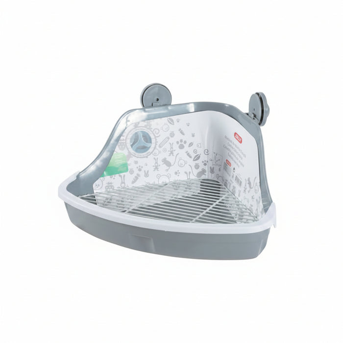 Zolux - Hoektoilet Knaagdier - Grijs (2 varianten) - Bivakshop