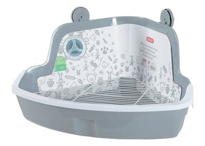 Zolux - Hoektoilet Knaagdier - Grijs (2 varianten) - Bivakshop